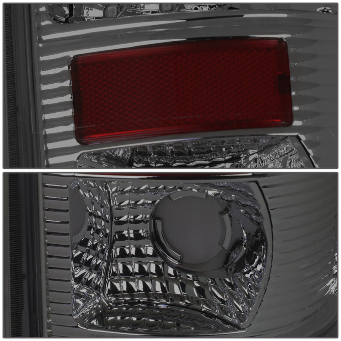 D-Motoring - Tail lights - LED - Chrome Housing - Smoked Lens - Plug-n-Play - Pair - Ford F-150 / F-150 Heritage / F-250 SD / F350 SD / F-450 SD / F-550 SD - 4