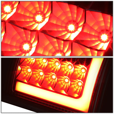 D-Motoring - Tail lights - Red LED L-Bar - Black Housing - Smoked Lens - Plug-n-Play - Pair - Ford F-150 / F-150 Heritage / F-250 SD / F350 SD / F-450 SD / F-550 SD - 3