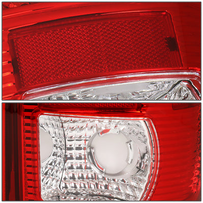 D-Motoring - Tail lights - Red LED L-Bar - Chrome Housing - Red Lens - Plug-n-Play - Pair - Ford F-150 / F-150 Heritage / F-250 SD / F350 SD / F-450 SD / F-550 SD - 4