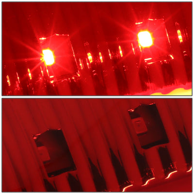 D-Motoring - Tail lights - Red C-Shape 3D LED - Chrome Housing - Red Lens - Plug-n-Play - Pair - Ford F-150 / F-150 Heritage / F-250 SD / F350 SD / F-450 SD / F-550 SD - 5