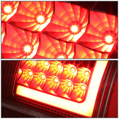 D-Motoring - Tail lights - 3D LED L-Bar - Black Housing - Clear Lens - Plug-n-Play - Pair - Ford F-250 SD / F350 SD / F-450 SD / F-550 SD / F-350 - 3