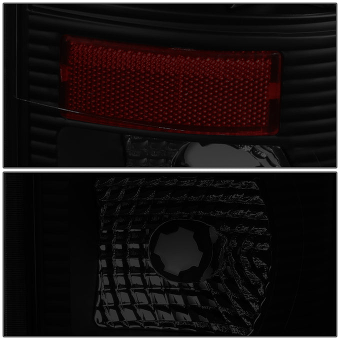 D-Motoring - Tail lights - 3D LED L-Bar - Black Housing - Smoked Lens - Plug-n-Play - Pair - Ford F-250 SD / F350 SD / F-450 SD / F-550 SD / F-350 - 4