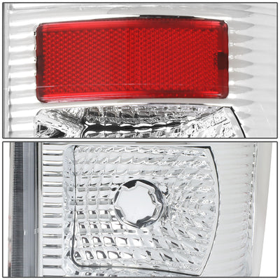 D-Motoring - Tail lights - 3D LED L-Bar - Chrome Housing - Clear Lens - Plug-n-Play - Pair - Ford F-250 SD / F350 SD / F-450 SD / F-550 SD / F-350 - 4