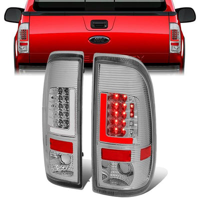 LED L-Bar Brake Tail Lights (Clear)<br>08-16 Ford F250-F550 Super Duty