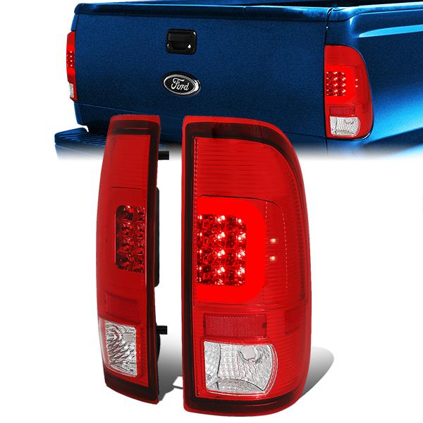 LED C-Bar Brake Tail Lights (Red)<br>08-16 Ford F250-F550 Super Duty