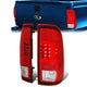 LED C-Bar Brake Tail Lights (Red)<br>08-16 Ford F250-F550 Super Duty