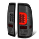 D-Motoring - Tail lights - C-Shape 3D LED - Chrome Housing - Smoked Lens - Plug-n-Play - Pair - Ford F-250 SD / F350 SD / F-450 SD / F-550 SD / F-350 - 1