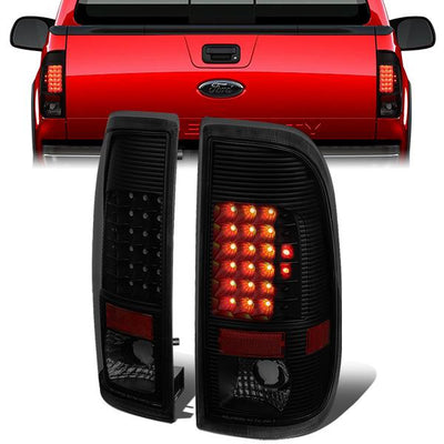 LED Tail Lights (Tinted)<br>08-16 Ford F250-F550 Super Duty