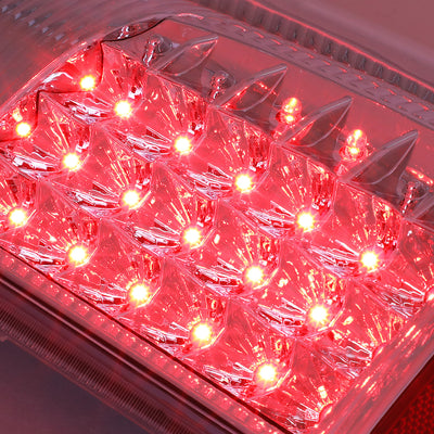 D-Motoring - Tail lights - LED - Chrome Housing - Clear Lens - Plug-n-Play - Pair - Ford F-250 SD / F350 SD / F-450 SD / F-550 SD / F-350 - 3