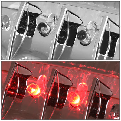 D-Motoring - Tail lights - LED - Chrome Housing - Clear Lens - Plug-n-Play - Pair - Ford F-250 SD / F350 SD / F-450 SD / F-550 SD / F-350 - 5