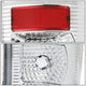 D-Motoring - Tail lights - Red LED L-Bar - Chrome Housing - Clear Lens - Plug-n-Play - Pair - Ford F-250 SD / F350 SD / F-450 SD / F-550 SD / F-350 - 4