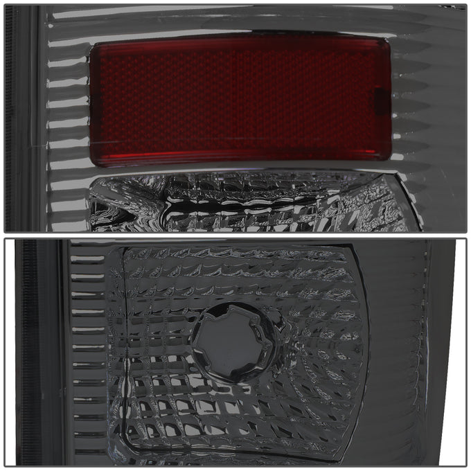 D-Motoring - Tail lights - Red LED L-Bar - Chrome Housing - Smoked Lens - Plug-n-Play - Pair - Ford F-250 SD / F350 SD / F-450 SD / F-550 SD / F-350 - 4