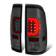 D-Motoring - Tail lights - Red C-Shape 3D LED - Chrome Housing - Smoked Lens - Plug-n-Play - Pair - Ford F-250 SD / F350 SD / F-450 SD / F-550 SD / F-350 - 1