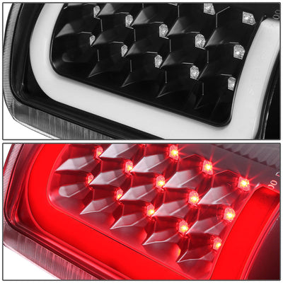 D-Motoring - Tail lights - 3D LED C-Bar - Black Housing - Clear Lens - Plug-n-Play - Pair - GMC Yukon / Chevrolet Tahoe / Suburban - 3