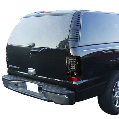 D-Motoring - Tail lights - 3D LED C-Bar - Chrome Housing - Smoked Lens - Plug-n-Play - Pair - GMC Yukon / Chevrolet Tahoe / Suburban - 7