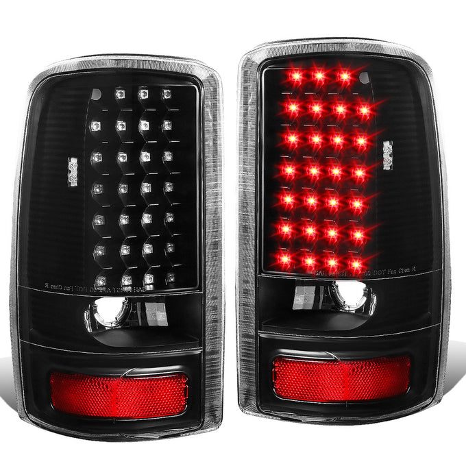 D-Motoring - Tail lights - LED - Black Housing - Clear Lens - Plug-n-Play - Pair - GMC Yukon / Chevrolet Tahoe / Suburban - 1