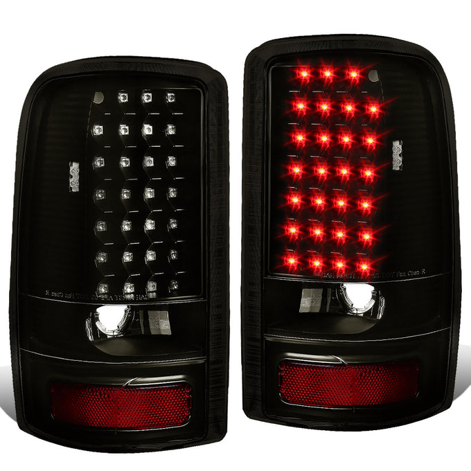 D-Motoring - Tail lights - LED - Black Housing - Smoked Lens - Plug-n-Play - Pair - GMC Yukon / Chevrolet Tahoe / Suburban - 1