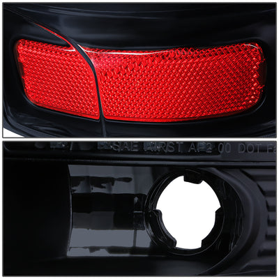 D-Motoring - Tail lights - LED - Black Housing - Smoked Lens - Plug-n-Play - Pair - GMC Yukon / Chevrolet Tahoe / Suburban - 4