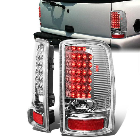 LED Tail Lights (Clear)<br>00-06 Yukon XL, Suburban 1500, 2500, Tahoe