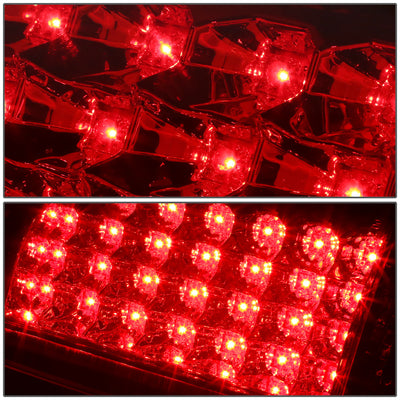 D-Motoring - Tail lights - LED - Chrome Housing - Red Lens - Plug-n-Play - Pair - GMC Yukon / Chevrolet Tahoe / Suburban - 3