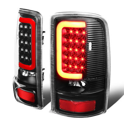 D-Motoring - Tail lights - 3D LED Red Bar - Black Housing - Clear Lens - Plug-n-Play - Pair - GMC Yukon / Chevrolet Tahoe / Suburban - 1