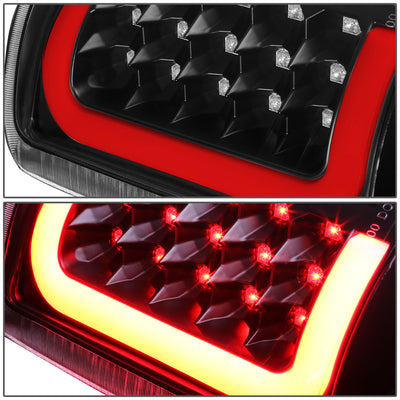 D-Motoring - Tail lights - 3D LED Red Bar - Black Housing - Clear Lens - Plug-n-Play - Pair - GMC Yukon / Chevrolet Tahoe / Suburban - 4