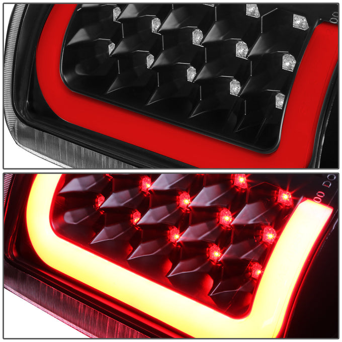 D-Motoring - Tail lights - 3D LED Red Bar - Black Housing - Clear Lens - Plug-n-Play - Pair - GMC Yukon / Chevrolet Tahoe / Suburban - 4