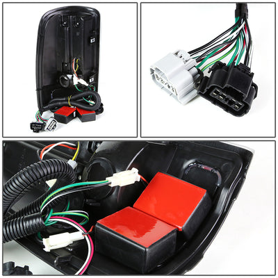 D-Motoring - Tail lights - 3D LED Red Bar - Black Housing - Clear Lens - Plug-n-Play - Pair - GMC Yukon / Chevrolet Tahoe / Suburban - 6