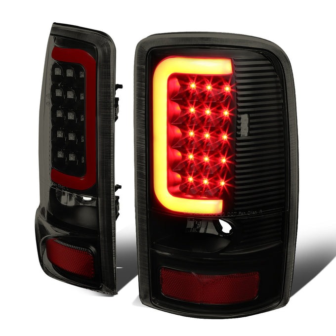 D-Motoring - Tail lights - 3D LED Red Bar - Black Housing - Smoked Lens - Plug-n-Play - Pair - GMC Yukon / Chevrolet Tahoe / Suburban - 1