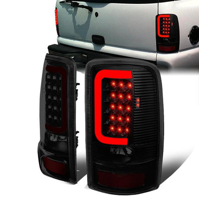 LED Red C-Bar Tail Lights (Tinted)<br>00-06 Yukon XL, Suburban 1500, 2500, Tahoe