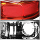 D-Motoring - Tail lights - 3D LED Red Bar - Chrome Housing - Red Lens - Plug-n-Play - Pair - GMC Yukon / Chevrolet Tahoe / Suburban - 5