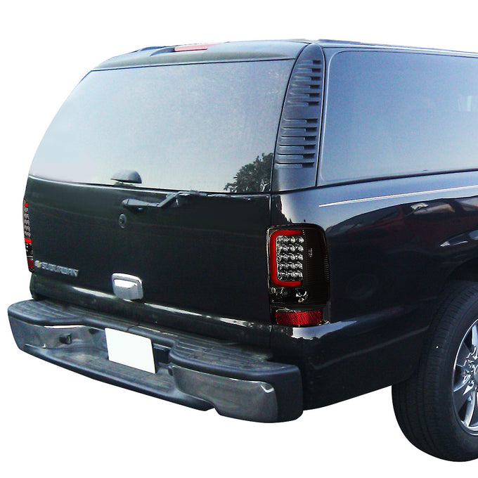 D-Motoring - Tail lights - 3D LED Red Bar - Chrome Housing - Smoked Lens - Plug-n-Play - Pair - GMC Yukon / Chevrolet Tahoe / Suburban - 7