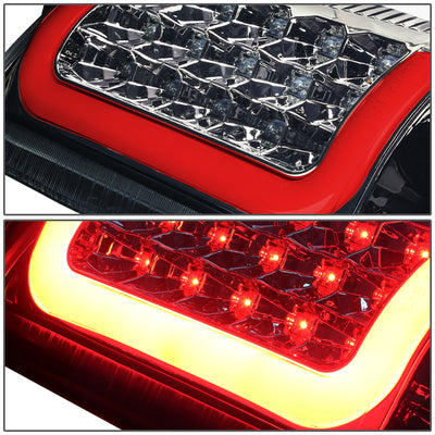 D-Motoring - Tail lights - 3D LED Red Bar - Chrome Housing - Smoked Lens - Plug-n-Play - Pair - GMC Yukon / Chevrolet Tahoe / Suburban - 4