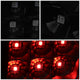 D-Motoring - Tail Lights - 3D LED C-Shape - Black Housing - Smoked Lens - Plug-n-play - Pair - GMC Sierra 1500 2500HD 3500HD - 4