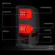 D-Motoring - Tail Lights - 3D LED C-Shape - Chrome Housing - Smoked Lens - Plug-n-play - Pair - GMC Sierra 1500 2500HD 3500HD - 2