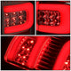 D-Motoring - Tail Lights - 3D LED C-Shape - Chrome Housing - Smoked Lens - Plug-n-play - Pair - GMC Sierra 1500 2500HD 3500HD - 3