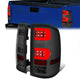 Dual LED C-Bar Tail Lights (Smoked)<br>07-14 GMC Sierra 1500 2500HD 3500HD