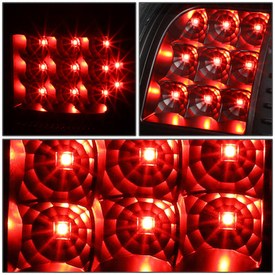 D-Motoring - Tail Lights - LED - Black Housing - Clear Lens - Plug-n-play - Pair - GMC Sierra 1500 2500HD 3500HD - 3