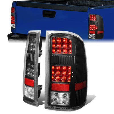LED Tail Lights (Black)<br>07-14 GMC Sierra 1500 2500HD 3500HD
