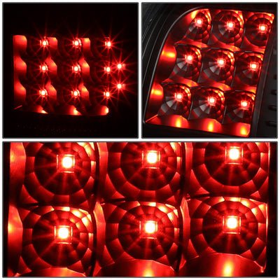 D-Motoring - Tail Lights - LED - Black Housing - Smoked Lens - Plug-n-play - Pair - GMC Sierra 1500 2500HD 3500HD - 3
