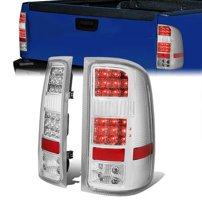 LED Tail Lights (Clear)<br>07-14 GMC Sierra 1500 2500HD 3500HD