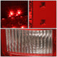 D-Motoring - Tail Lights - LED - Chrome Housing - Red Lens - Plug-n-play - Pair - GMC Sierra 1500 2500HD 3500HD - 5