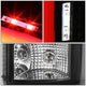 D-Motoring - Tail Lights - Red 3D LED C-Shape - Black Housing - Clear Lens - Plug-n-play - Pair - GMC Sierra 1500 2500HD 3500HD - 5