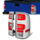 Red LED Red C-Bar Tail Lights (Chrome)<br>00-06 Yukon XL, Suburban 1500, 2500, Tahoe