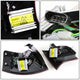D-Motoring - Tail lights - Tron Style LED Bar - Chrome Housing - Clear Lens - Plug-n-Play - Pair - Audi A4 Wagon / S4 Wagon - 5