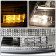D-Motoring - Tail lights - Tron Style LED Bar - Chrome Housing - Clear Lens - Plug-n-Play - Pair - Audi A4 Wagon / S4 Wagon - 4