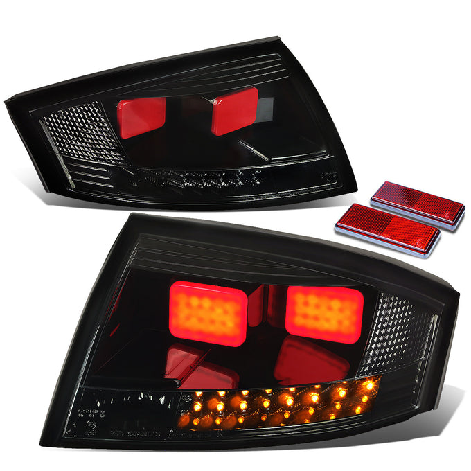 D-Motoring - Tail lights - LED - Black Housing - Smoked Lens - Plug-n-Play - Pair - 99-06 Audi TT & Quattro - 1