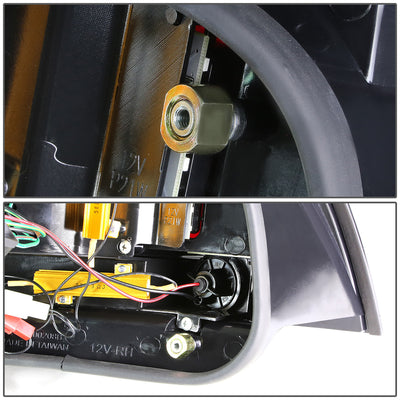 D-Motoring - Tail lights - LED - Black Housing - Smoked Lens - Plug-n-Play - Pair - 99-06 Audi TT & Quattro - 6