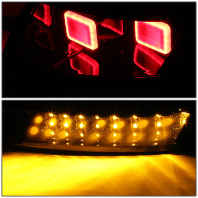 D-Motoring - Tail lights - LED - Black Housing - Smoked Lens - Plug-n-Play - Pair - 99-06 Audi TT & Quattro - 3