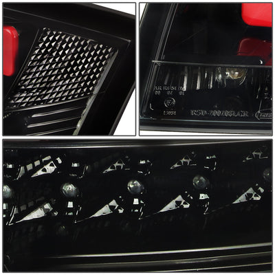D-Motoring - Tail lights - LED - Black Housing - Smoked Lens - Plug-n-Play - Pair - 99-06 Audi TT & Quattro - 4